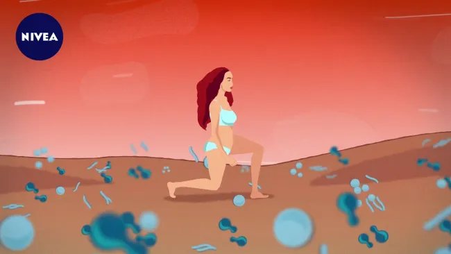 Animation still from Nivea