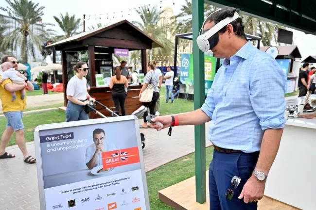 Taste of Dubai Mr Edward Hobart His Majesty’s Ambassador to the United Arab Emirates attending the UK stand.jpg