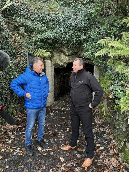 Nigel-entering-the-Llanfair-Slate-Caverns-to-see-the-Dragon-Handcrafted