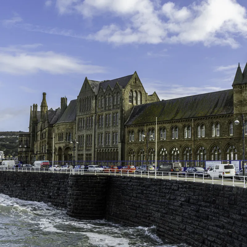 A photo of the Aberystwyth seafront